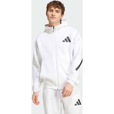 Adidas Z.n.e. Full-zip Hooded Track Jassen Heren - Wit - Maat XS - Poly Mesh