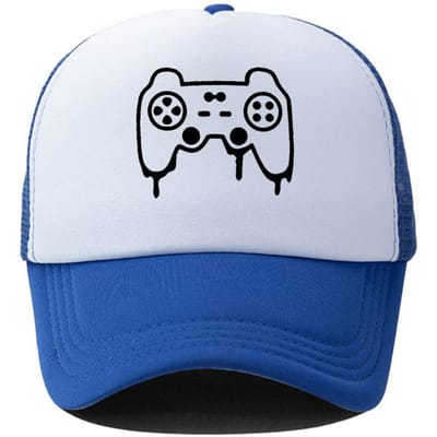 Nieuwe Game Console Bedrukte Baseballpet, Modieuze Hip-Hop Mesh Pet, Zomerse Casual Zonbeschermingshoed Adjustable white