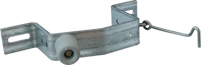 Opvangbeugel deur - verzinkt staal - met haak - 8 x 12 cm - windhaak