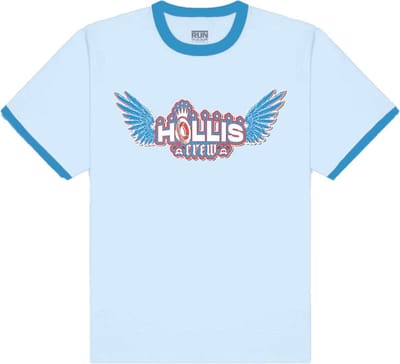Run DMC - Hollis Crew Heren T-shirt - S - Blauw