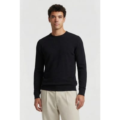 French Connection Cotton Crew Marine Größe: S | Pullover Outlet | Herren