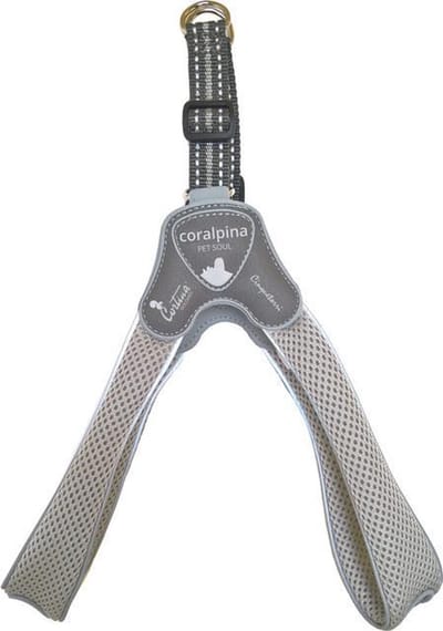 Luxe Coralpina - Hondenharnas tuig Cinquetorri Grijs - 20-30 cm - Maat 1