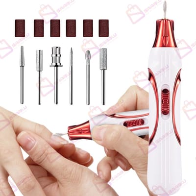 Draadloze Nagelfrees Set – Elektrische Nagelvijl met USB Opladen voor Gel & Acryl – nagelfrees elektrische – nagelfrees bitjes – 73941