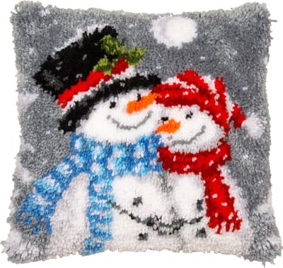 Vervaco - Knoopkussen kit - Kerst - Sneeuwmannen - PN-0202523 - Borduren - Borduurpakket - Borduurpakket volwassenen - Borduurpakket kind