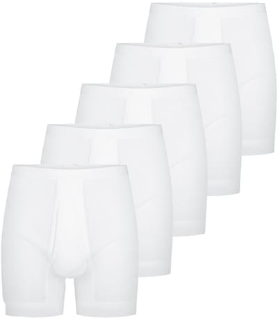 Schiesser Heren lang short / pant 5 pack Original Classics Doppelripp