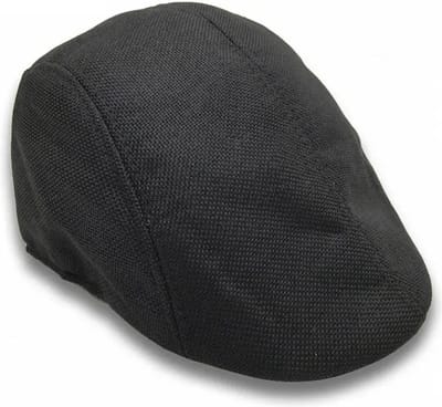 WiseGoods Luxe Flatcap Mannen - Flat Caps Heren - Retro Caps Man - Pet - Kleding Accessoires - Petten - Petje - Petjes - Zwart