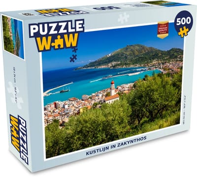 Puzzel Kustlijn in Zakynthos - Legpuzzel - Puzzel 500 stukjes