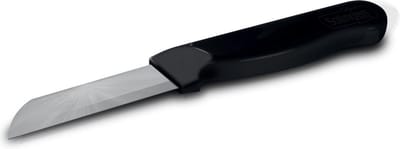 Solingen Schilmesje Robuust Handvat – RVS Glad – 16 cm met Blade Cover – Zwart