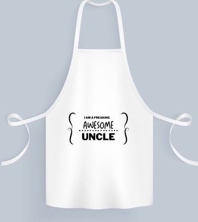 Akyol - i am a freaking awesome uncle Keukenschort - Oom - geweldige oom - liefste oom - verjaardag - cadeau - kado - bedankje - geschenk - 82 bij 71 cm