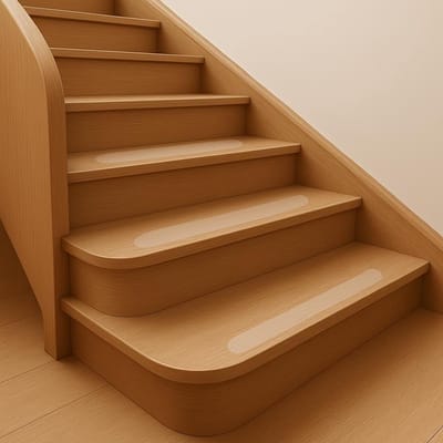 Antislipstrips voor trappen - Trapbescherming zelfklevend - Veiligheid verhogen - Transparant ontwerp - 16 stuks 5x65cm - Transparant