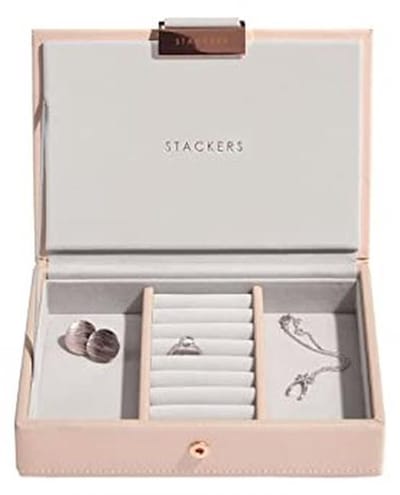 Mini Juwelenbox met Deksel in Blush Roze