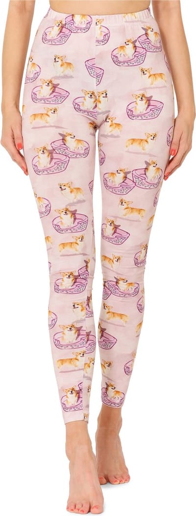 Merry Style Dames Leggings - Sport – Lange – Katoen - Sportbroek – Vogels/Bloemen – XS - MS-MS10-338-LE