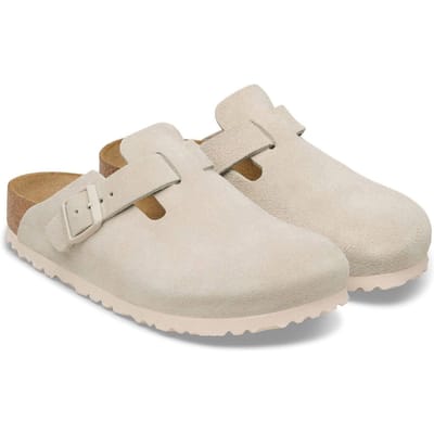 Birkenstock Boston Suède Slippers Senior