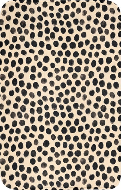 WC mat 50x80 cm - Antislip - Stippen - Patroon - Zwart - Toiletmat - Vloermat - Douchemat - Toilet tapijt - Toiletmatten