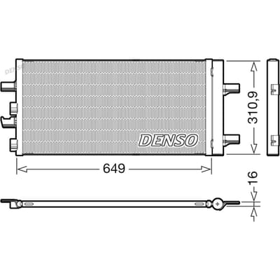 Condensator, airconditioning DENSO DCN05104