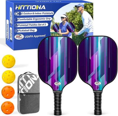 Pickleball Set voor Beginners - Inclusief 2 Paddles, Ballen en Net