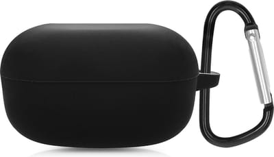 Jumada's - Hoes geschikt voor galaxy buds 2 pro - Siliconen Case - Inclusief Karabijnhaak - Zwart
