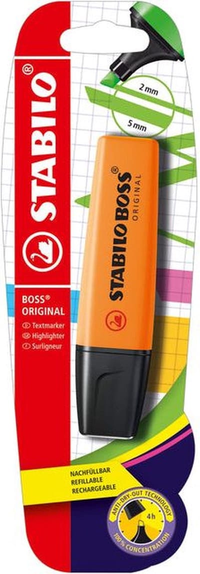 Markeerstift stabilo boss 70/54 blister oranje | 10 stuks