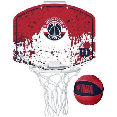 Wilson Team Mini Hoop Nba Wizards Set Met Bal En Mini Basketbalmand Veelkleurig