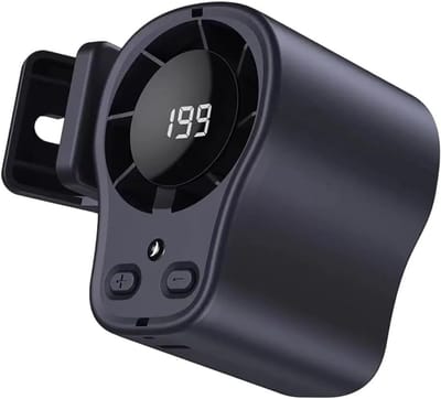 Draagbare Clip Ventilator - Persoonlijke Koeler - Persoonlijke Koeling - Sterke Luchtstroom - 8 x 7 x 6 cm - Grijs