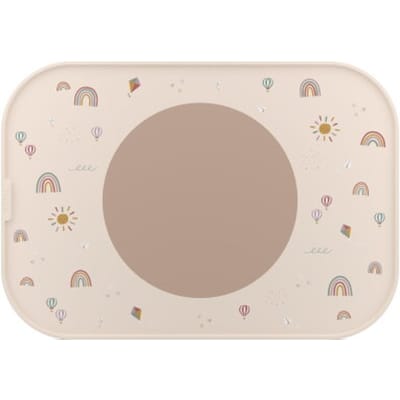 Mepal Mio Placemat - Antislip cirkel houdt alles op z'n plek - Vaatwasmachinebestendig - Sunshine & Rainbow