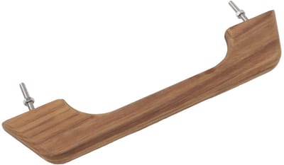 Dailygoods- Houten Leuning 12 Inch - Ergonomische Armleuning - Weerbestendig - Teak Houten - Boot/RV Accessoire - Unieke Esthetische Aantrekkingskracht - Bootleuning