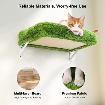 Famanu - Wandklimplanken voor katten, stevige meerlaagse constructie met sisal oppervlak