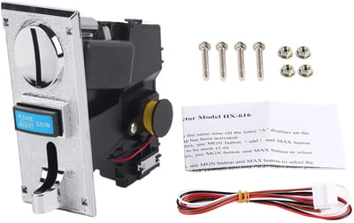 Dailygoody - Muntgestuurde Timer Controller - Multi-Munt Acceptor - Hoogwaardige nauwkeurigheid - Zwart - Vending Machine - Geschikt voor Arcade Mecha