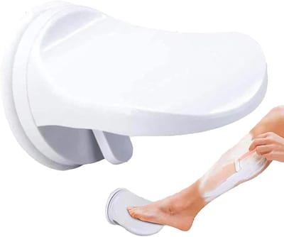 Scheersteun voor douche - Kunststof voetsteun met antislip zuignap