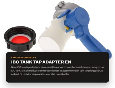 Dailygoods - IBC Tank Tap Adapter en Slangfitting