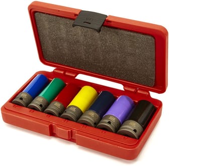 AOK 7-delige professionele 1/2 inch lange krachtdoppenset