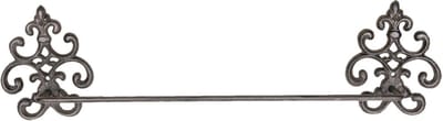Clayre & Eef Handdoekhouder 58x6x15 cm Bruin IJzer