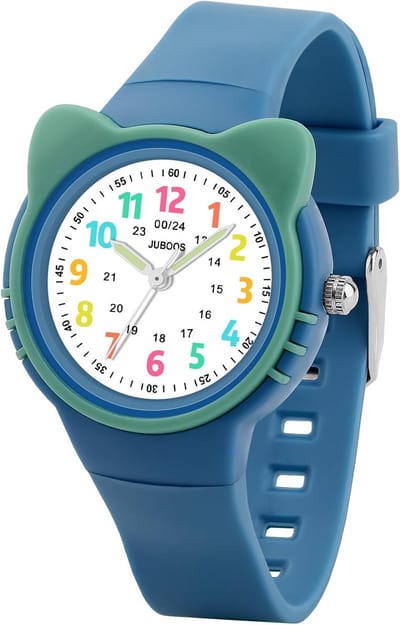 Kinderhorloge Meisjes en Jongens Tijd Leren Analoge Polshorloge Waterdicht