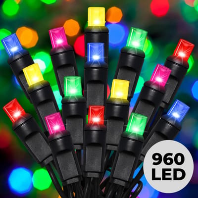 Lomera Kerstboomverlichting - Kerstverlichting - Kerstlampjes Multicolor - 960 LED - 8 Lichtfuncties - Geheugen - Automatische Timer - Ip44 - Binnen en Buiten - 1240 CM - Kerstverlichting