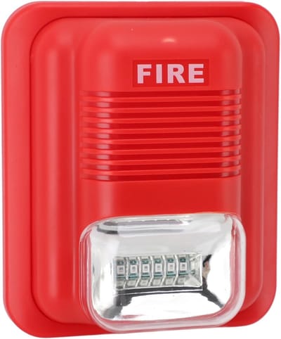 Brandalarmsirene - Brandmelder Sirene - Woongebouw Beveiliging - Zeer Gevoelige Detectie - 132 x 114 cm - Rood
