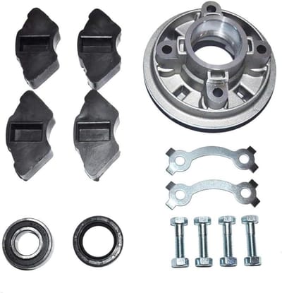 Achterwiel Tandwiel Lager - Hub Buffer Demper - Motor Onderhoud - Aluminium Hub - 80 mm Boutgaten - Zwart