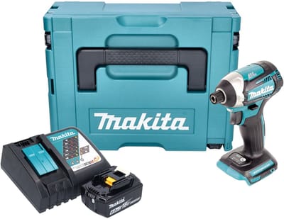 Makita DTD 154 RG1J Accu-slagmoersleutel 18 V 175 Nm 1/4" borstelloos + 1x oplaadbare accu 6.0 Ah + lader + Makpac