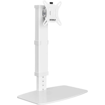SpeaKa Professional SP-TMS-201 Monitorvoet Aantal monteerbare displays: 1 Display(s) 43,2 cm (17) - 81,3 cm (32) Wit In hoogte verstelbaar,