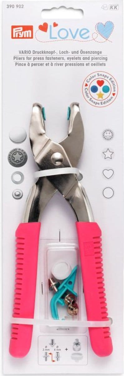 Prym Love Vario-tang fuchsia + gereedsch. Color Snaps