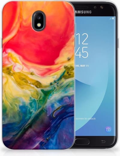 Hoesje maken Samsung Galaxy J7 2017 | J7 Pro Watercolor Dark