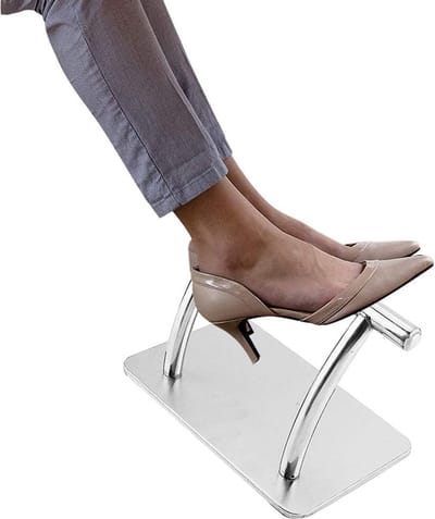 Stainless Steel Voetsteun voor Kappers, Professionele Voetpedalen voor Schoonheidssalons en Tattooshops, Duurzaam en Stijlvol Ontwerp