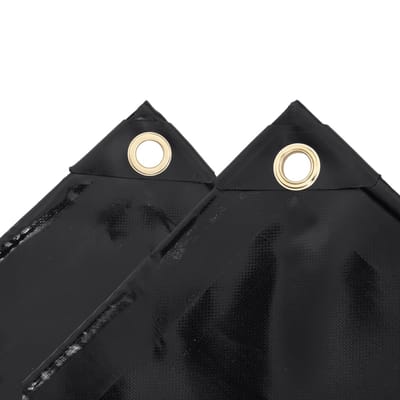 vidaXL - Dekzeil - 650 - g/m² - 3x3 - m - zwart