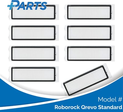 Roborock Qrevo Standard Filters (8 Stuks, Plus.Parts® alternatief voor 8.02.0240)