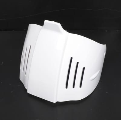 één witte beenbeschermer voor aprilia 50 scarabeo scooter 2006-2012 63597400 nieuw
