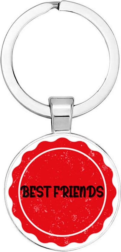 Akyol - Best friends Sleutelhanger - liefde - vriend/vriendin - beste ooit - cadeautje voor vriend/vriendin - verjaardagscadeau - cadeau - kado - gift - geschenk - 2,5 x 2,5 CM