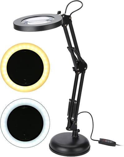 Vergrootglas met Licht 5X - Verlichting voor Sieraden, Cosmetische Lamp met Stand