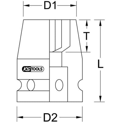 KS Tools 5151328 515.1328 Zeskant Kracht-dopsleutelinzet 28 mm 3/4 28 mm 3/4 (20 mm)