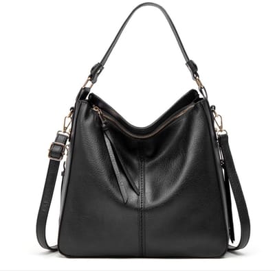 Mode Vintage Tote Bag - Damestassen Schoudertassen Crossbodytassen - Zwart