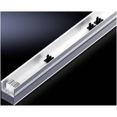 Rittal 7859080 19 inch Spanningsrail voor patchkast Aluminium profiel Aluminium (geëloxeerd)