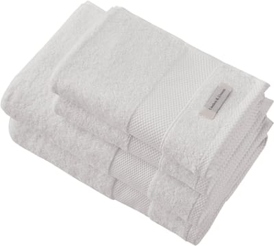 L&G - Badhandoeken Set - 4 delig - 2 Handdoeken 50x100 cm & 2 Badhanddoeken 70x140 cm - 100% Soft Cotton - Wit - Badtextiel